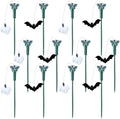 Retisee 12 Pcs Flying Ghost Bat Decorations Solar Outdoor Halloween Stakes by Retisee