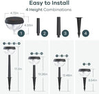 Linkind Solar Pathway Lights 8 Pack, Solar Lights Outdoor Warm White - Image 5