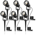 L LOHAS LED 5W Dusk to Dawn Outdoor Spotlight 3000K Landscape Light 6 Pack by LLOHASLED