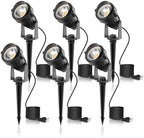 L LOHAS LED 5W Dusk to Dawn Outdoor Spotlight 3000K Landscape Light 6 Pack by LLOHASLED