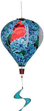 Cardinal Hydrangea Spiral Balloon Spinner by Evergreen - Image 3