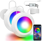 LyLmLe LED Pool Lights 50W Double Lights with APP Control for Giant Pools by LyLmLe
