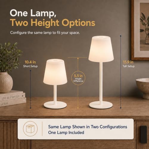 Shower Lamp Rechargeable Waterproof Lamp, Cordless Table Lamp for Bathroom - Image 5