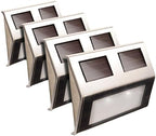 Maxsa 47334-SS Weatherproof Solar LED Lights for Decks and Steps (4-Pack), Stainless Steel - Image 4
