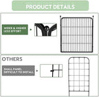 Decorative Garden Fence 12 Pack for Dogs 32in (H) x 28ft (L) with Lock,Metal Wire Fencing Border Animal Barrier,Flower Bed Border for Landscape Patio Yard Outdoor - Image 5