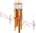 Bamboo Wind Chime, Outdoor Wooden Music Wind Chimes with Natural Relaxing Soothing Sound for Garden, Patio, Home or Outdoor Decor by Unknown