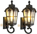 Dawn to Dusk Sensor Outdoor Wall Light Fixtures Waterproof Porch Lights Anti-Rust Matte Black Sconce Lights Outdoor Wall Lantern for Patio Front Door Garage House -2 Pack by Kainozoic