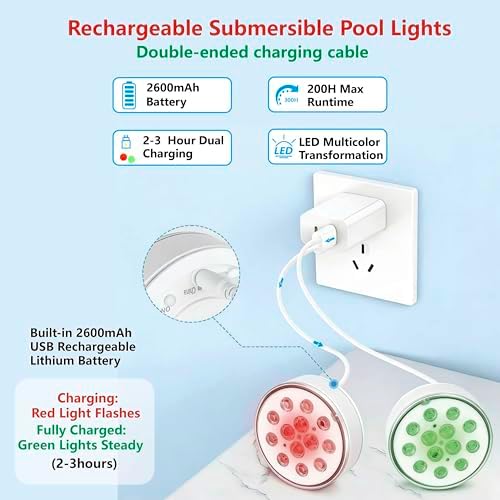 Upgraded Magnetic Pool Lights for Above Ground and inground Pool - Image 6