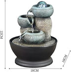 HIHELO Desktop Fountain Tabletop Fountain Simple Modern Circulating Water Fountain Office Desktop Decoration Ornament Water Fountain Outdoor - Image 2
