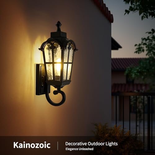 Motion Sensor Dawn to Dusk Outdoor Sensor Light Fixture Waterproof Porch Lights Anti-Rust Exterior Lighting Outdoor Wall Lantern Outside Wall Light for Patio Front Door Garden Garage - Image 5