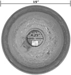 BIRDS AND BEYOND Bird Bath, Bowl Only - 19" Slate/Wine Fiber Clay Bird Bath Bowl, Lightweight 3.7lbs. - Image 6