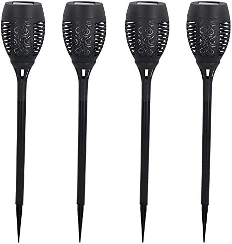 AB Tools LED Flickering Flame Garden Solar Light Torch Waterproof Durable Outdoor 4pc - Image 4