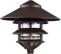 Nuvo SF76/637 One 2 Louver Hood Outdoor Pagoda Landscape Pathway Light, 3 Tier-Large, Old Bronze by Nuvo