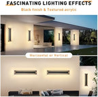 23.6 in Porch Lights Outdoor Sconce Light Exterior Lighting Fixture - Image 4