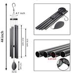 Large Wind Chimes Outside Deep Tone,44" Memorial Wind Chimes Outdoor with 4 Heavy Tubes Soothing Melody Sympathy Gift for Mom Patio Hanging Decor - Image 2
