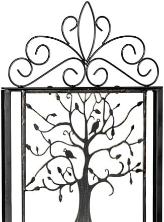 Evergreen Garden Tree of Life Metal Lattice Trellis with Plant Stand, Iron Trellis Lattice for Climbing Plants, Floor Plant Stand Indoor and Outdoor for Patio, Porch, Garden - Image 3