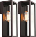 VerRon Outdoor Wall Light Fixtures, Modern Exterior Wall Lanterns, 2-Pack by WelcometoVerRon