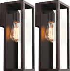 VerRon Outdoor Wall Light Fixtures, Modern Exterior Wall Lanterns, 2-Pack by WelcometoVerRon