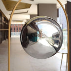 Tableclothsfactory Silver Stainless Steel Gazing Globe Mirror Ball, Reflective Shiny Hollow Garden Spheres - 20" - Image 7
