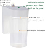 LIT-PaTH Outdoor Wall Light Fixture, Aluminum, LED 3000K, White, 1 Pack - Image 2