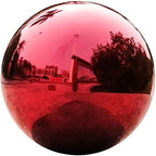 Colored Reflective Gazing Ball Polished Garden Decor Decorative Mirror Globe for Outdoor Spaces Vibrant Reflective Sphere for Lawn and Decoration by OFFSCH