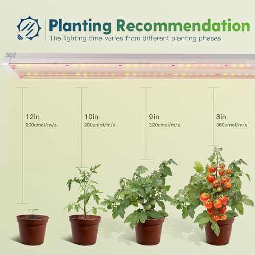 FREELICHT 1Pack 4FT Grow Light for Indoor Plants, Timer, 60W Full Spectrum - Image 4