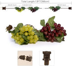 Decorative String Lights, Grape Vine with Leaves, 100 LED Warm White Lights - Image 2