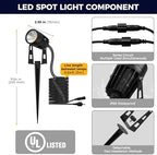 L LOHAS LED Dusk to Dawn Low Voltage Landscape Lighting 3000K 6 Pack - Image 5