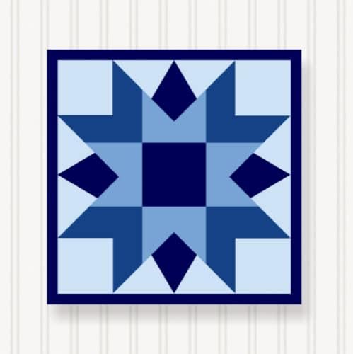 BQ036-01 BARN Quilt Block Outdoor Square | 6 Sizes | Outside Pattern | Wall Art | Yard Art | Barn Quilt Sign | Farm Quilt Design (46" x 46" 1 Sided) Shipped in 4-23" Pieces by SignStuffInc