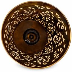 Moroccan Brass Wall Lamp Sconce Home Decor, Handmade Lighting Copper Metal Lights Turkish Lamp, Ramadan Candle Lantern, Candle Holder, Indoor Outdoor, Patio, Porch, Shelf, Garden (Cylinder) - Image 5