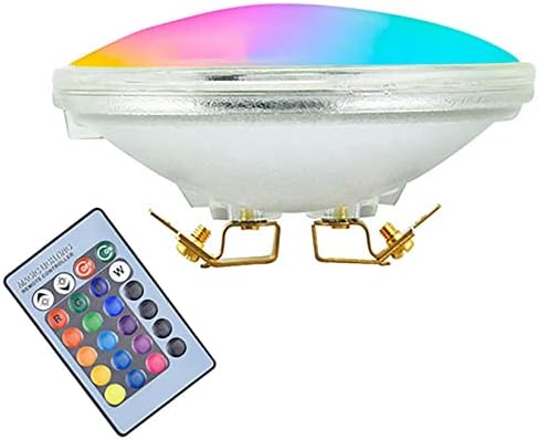 PAR36 LED Landscape Bulb 9W RGB LED Flood Light Bulb G53 Base Tractor Light PAR36 Color Changing Bulb with Remoter for Landscape Lighting Under Pool Lights Off-Road Vehicles AC/DC 12V Pack of 1 by BesYouSel