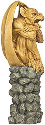 Design Toscano NG33967 Trystan, Gargoyle Sentry of the Night Sculpture,two tone stone - Image 3