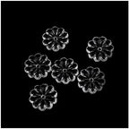 Chandelier Crystal Prisms Pendants 100pcs 16/18/20/22mm Clear R_osette Flower Bead Crystal Prisms Pendant Crystals Lighting Lamp Replacement Parts (Color : 25mm) by JUIYU