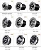 Outdoor Recessed Spotlight - Submersible RGB Light, Color Changing Pond Spotlight, with Remote Control, IP68 Waterproof LED Pool Landscape Lighting(3W,12V) - Image 2