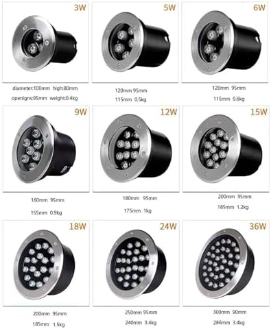 Outdoor Recessed Spotlight - Submersible RGB Light, Color Changing Pond Spotlight, with Remote Control, IP68 Waterproof LED Pool Landscape Lighting(24W,12V) - Image 2