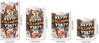 Happy Ghost Flameless Candles with Remote Timer Battery Operated Candles with Flickering Flame Color Changing Pillar Candles Light Halloween Party Outdoor Home Table Decor - Image 2