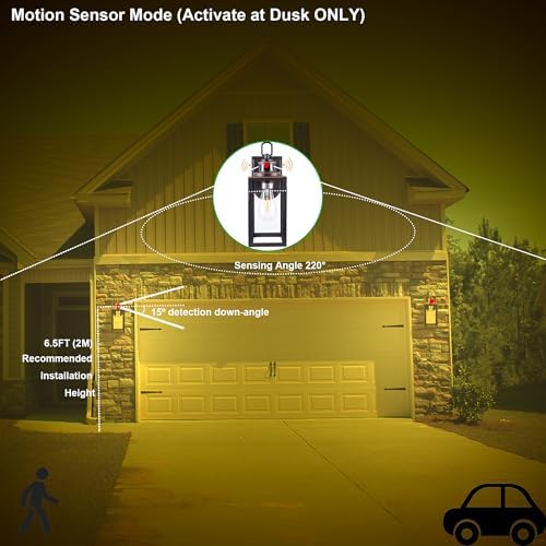 GRUENLICH Outdoor Wall Light Fixture Dusk to Dawn, PIR Motion - Image 6