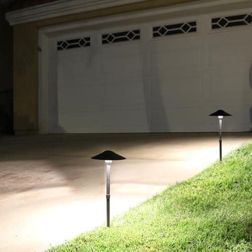 Lumina Lighting® 3W Landscape Lighting 12V Landscape Lights Low Voltage Landscape Path Lights Warm White Waterproof Outdoor Replaceable G4 LED Bulb for Garden Pathway Lawn Yard (Black, 2-Pack) - Image 2