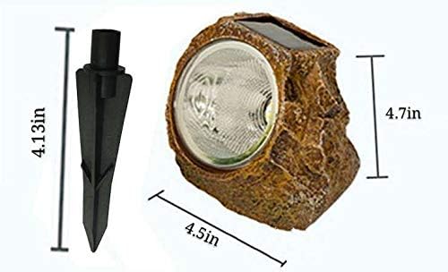 SunKite Solar Powered Rock Light, 2 Pack 10 LED Waterproof Garden Stone Lights Outdoor Landscaping Spotlights, Yard Patio Pathway Driveway Landscape Rock - Image 6