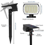 Tadyreal Solar Spot Lights Outdoor 10 Pack, [46 LED/3 Modes] Solar Landscape Spotlights Waterproof, 2-in-1 Auto On/Off Solar Powered Lights for Outside Yard Garden Wall Pathway(Cool White) - Image 6