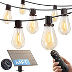 addlon 54FT(48FT+6) Solar String Lights Outdoor, Waterproof, Last 20+ Hrs by addlon