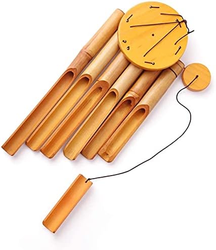 Bamboo Wind Chime, Outdoor Wooden Music Wind Chimes with Natural Relaxing Soothing Sound for Garden, Patio, Home or Outdoor Decor - Image 5