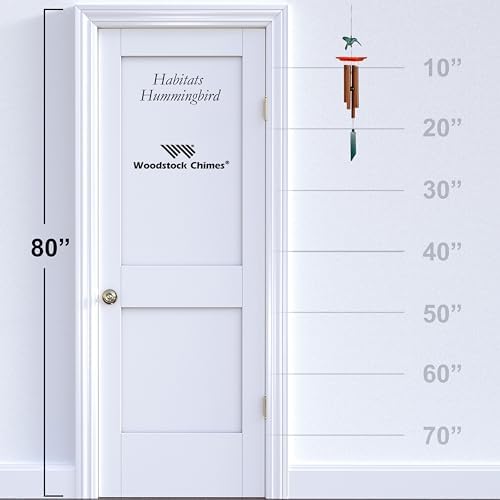 Woodstock Chimes Signature Collection, Woodstock Habitats, Hummingbird, 25'' Habitats and Nature Wind Chimes for Outdoor, Patio, Home or Garden Décor (HH) - Image 3