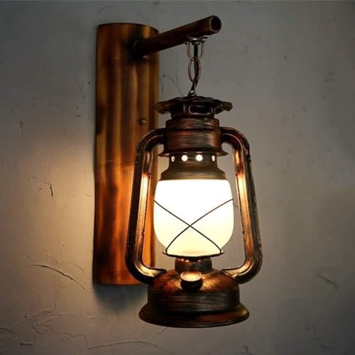 Industrial Style Retro Lantern Lamp Wall Lamp Metal Kerosene Lamp Wall Light,for Lighting - Image 2