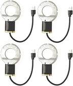 Farm Innovators 150W Premium Electric Submersible DeIcer Heater w/Internal Thermostat for Bird Baths & Concrete Fountains, Cast Aluminum (4 Pack) by FarmInnovatorsInc
