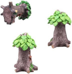 4 Pcs Fairy Garden Fairy House Miniature Figurines Mushroom Apple Tree House Figurines for Garden Decor - Image 5