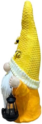 Magnesium Oxide Tree Spirit Old Man Statue with Bee Decor Garden Sculpture Ornament - Image 2