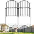 GOTGELIF 25 Panels Decorative Arched Garden Fence, 17''x27 FT No-Dig Dog Barrier with 26 Stakes, Arched Rustproof Metal Animal Fencing for Rabbit Flower Beds for Yard Patio Outdoor Decor by Brandintroduction