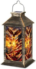 Eagle Glowing Cross Solar Lanterns Outdoor Waterproof by Unknown