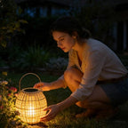 Solar Outdoor Lanterns Hangable Weatherproof Rattan Lamp - Image 3
